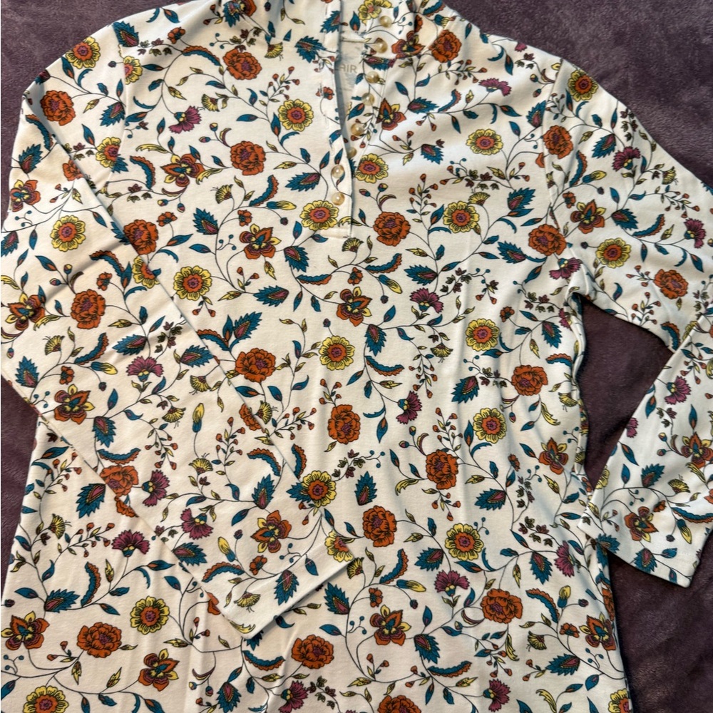 Blair Multicolor Floral Button-Up Top